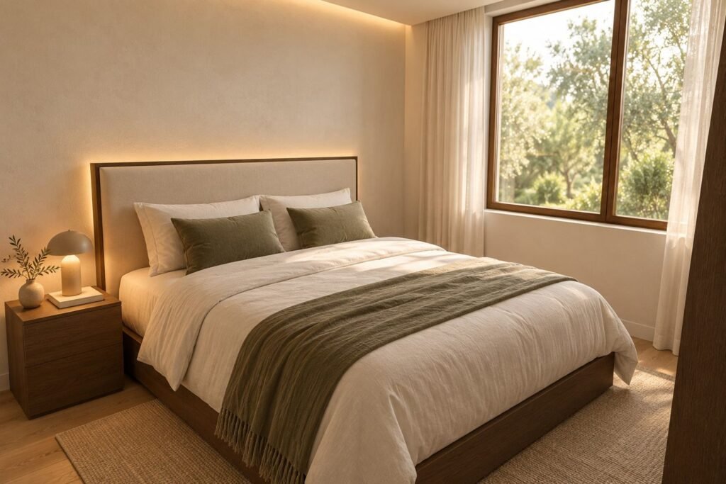 Palangos apartamentų A miegamasis
