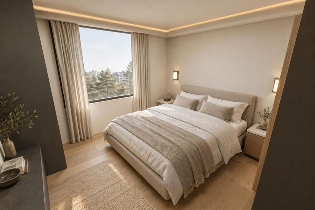 Palangos apartamentų B miegamasis