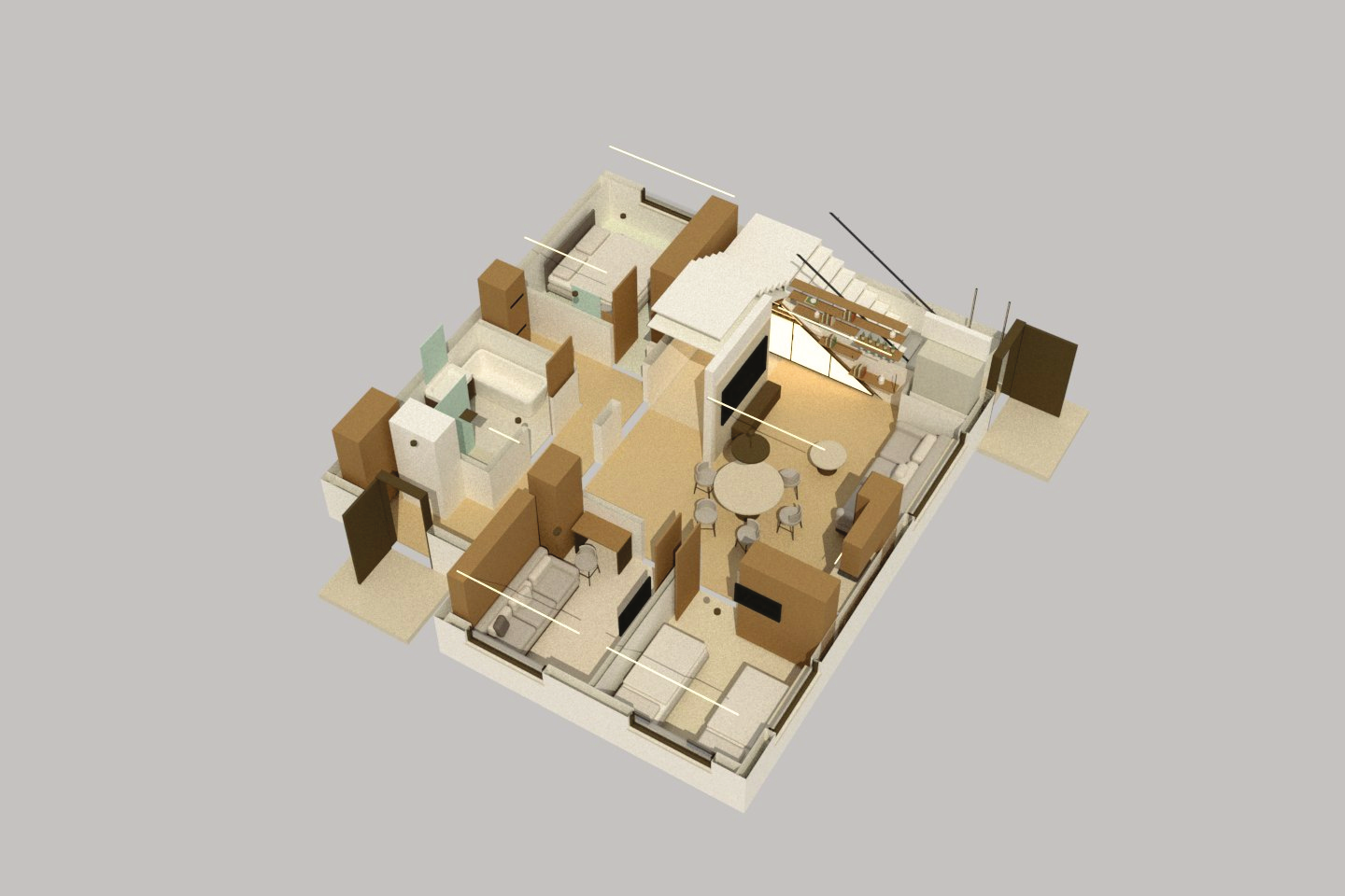 ERDVIORA projekto erdvinis modelis